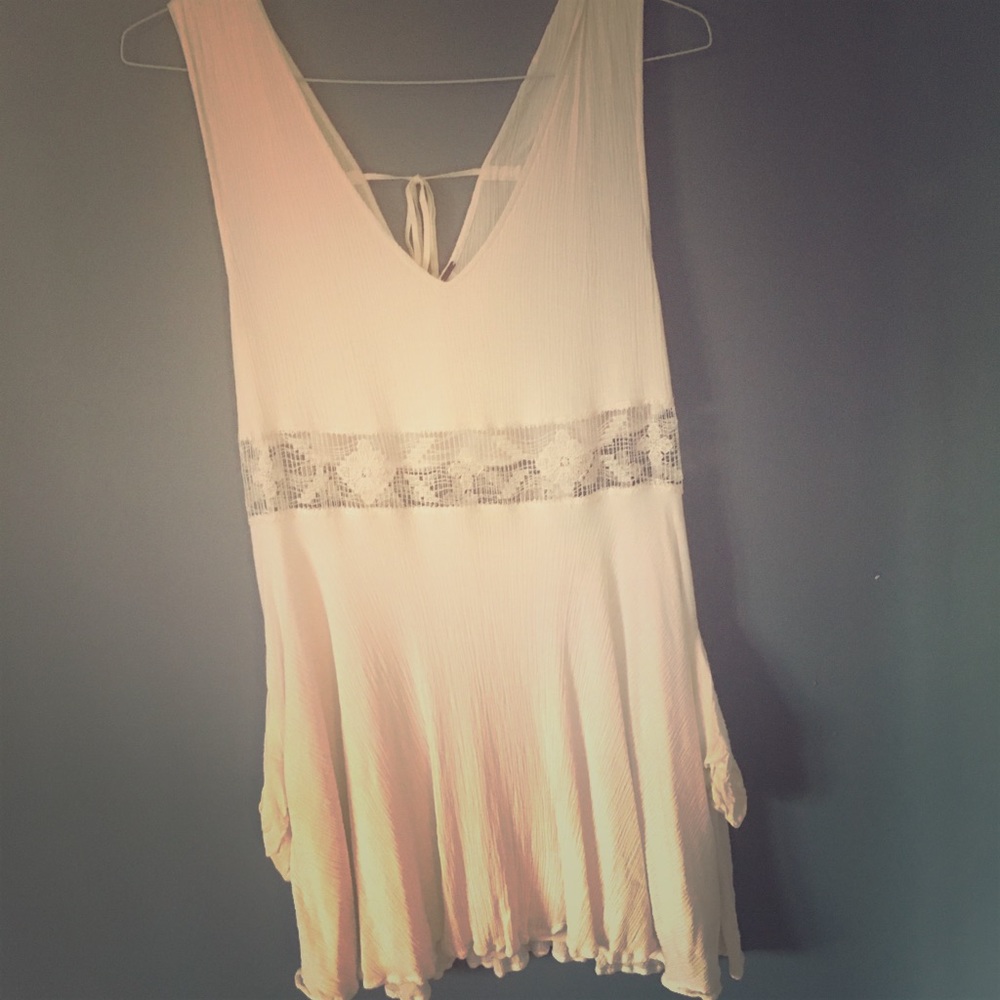 Free People white dress Size Large
